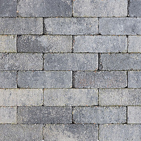 Stonique trommel dikformaat 6 cm Grijs/Zwart