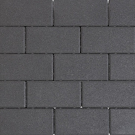 Design brick 8 cm black mini facet komo