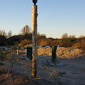 GIRO - 180/200x3000mm + 1000mm ingraven - Kastanje - Kabel