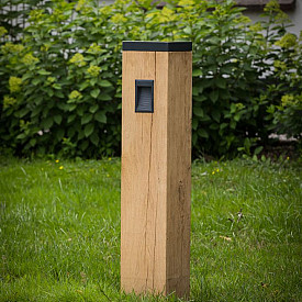 TORRE Solar - 175x175x900mm + 600mm ingraven - Eiken - 4.000K