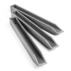 Ecopic piket Grijs H-profiel 4x4cm 58cm