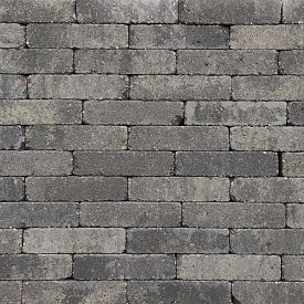 Stonique trommel waalformaat 7 cm Grijs/Zwart