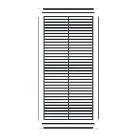 Boston Decopaneel Paxos verticaal 88x182cm dikte 2 mm RAL7016 (1009)