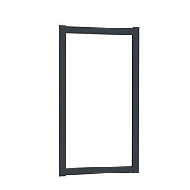 Boston alu vulbaar poortframe 120x183cm RAL7016 incl insteekslot