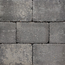 Stonique trommel 20x30x6 cm Grijs/Zwart