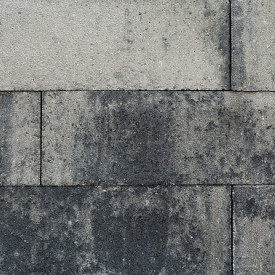 Linea 15x15x60 cm Grijs/Zwart