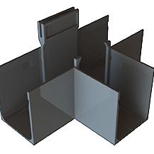 ACO Slim-Line T-stuk (zonder rooster)