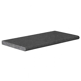 Zwembadrand Vietnam Black recht bullnose 60x30x3 cm Riven
