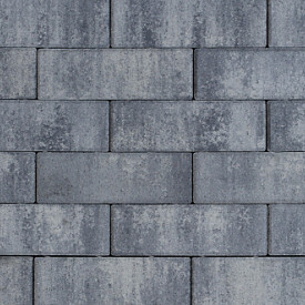 Patio longstone 7 cm nero/grey