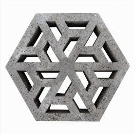 Oudhollands Schellevis Eco-Tegel 37,5x37,5x7 cm Grijs