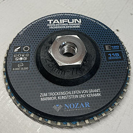 Taifun 120 Zwart / Midden-50 Diamant Lamellen / 50 Silicium Carbide Lamellen