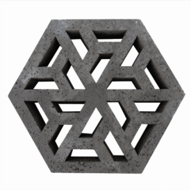 Oudhollands Schellevis Eco-Tegel 37,5x37,5x7 cm Antraciet