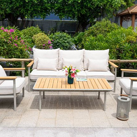 Loungeset Bora Bora Alu/Beige