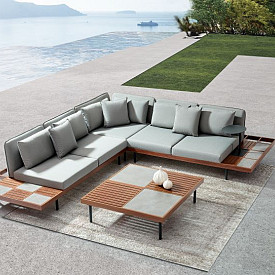 Loungeset Java Woodgrains/Dark Grey