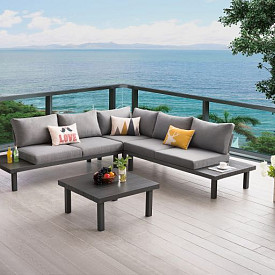 Loungeset Cuba Frost White/Light Grey