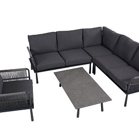 Loungeset Trino Smoked Grey/Dark Grey
