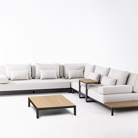 Loungeset Maui Smoked Grey/Light Grey