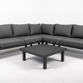 Loungeset Cuba Smoked Grey/Dark Grey