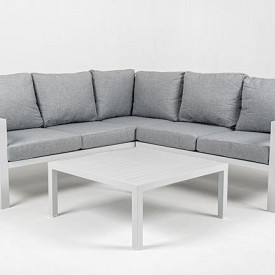 Loungeset Hawaii Smoked Frost Wit/Lichtgrijs