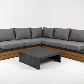 Loungeset Ibiza Smoked Grey/Dark Grey