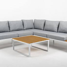 Loungeset Madeira Frost White/Light Grey