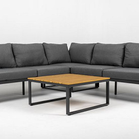 Loungeset Madeira Smoked Grey/Dark Grey